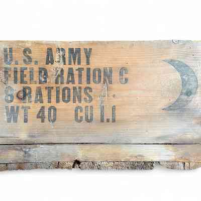C ration crate, "1ere section"