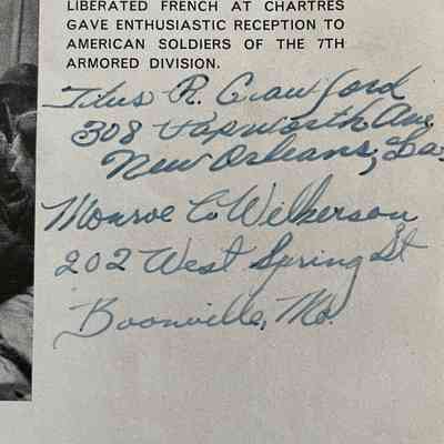 Sgt Titus R. Crawford​, Sgt Monroe C. Wilkerson