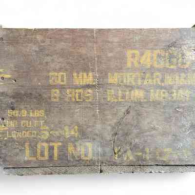 60 mm mortar illum. rounds crate