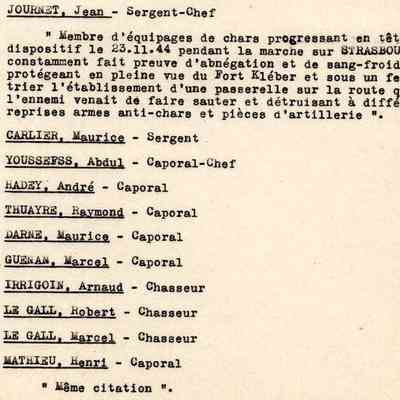 Ordre Général n° 2 du 3 janvier 1945