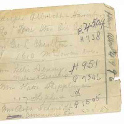 1905 -1913 Lot Sale and Payment Correspondence