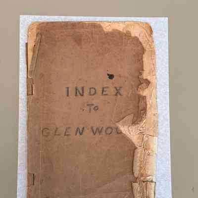 1871 Original Index of Glenwood Cemetery