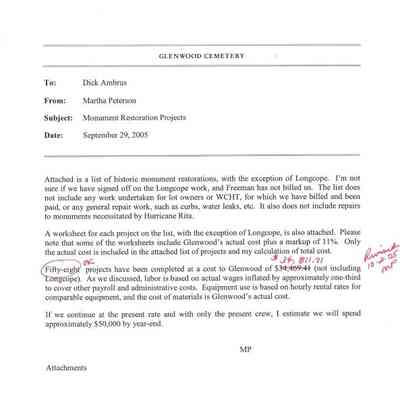 2005 Monument Restoration Projects Report
