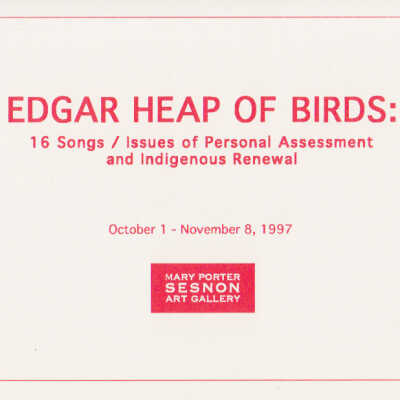 1997 Edgar Heap of Birds