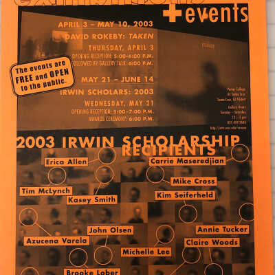 2003 Irwin Scholars
