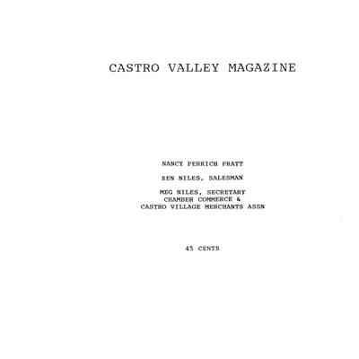 Castro Valley Magazine Vol 5 No. 36