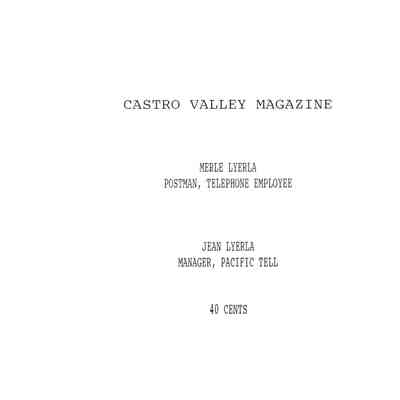 Castro Valley Magazine Vol 5 No. 40