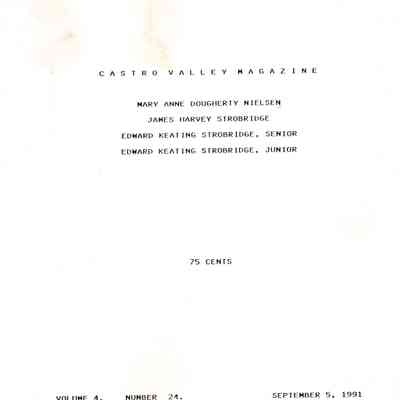 Castro Valley Magazine Vol 4 No. 24