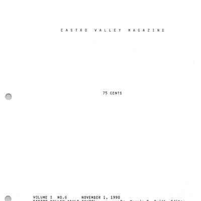 Castro Valley Magazine Vol 1 No. 6