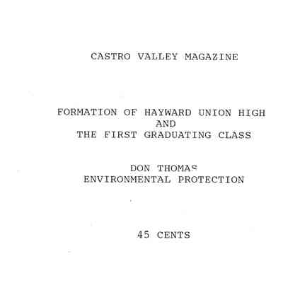 Castro Valley Magazine Vol 5 No. 43