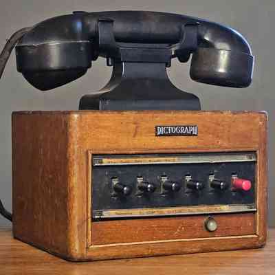 Dictograph 1930's intercommunication telephone - Used on a local Springs Gold Mine in the offices.