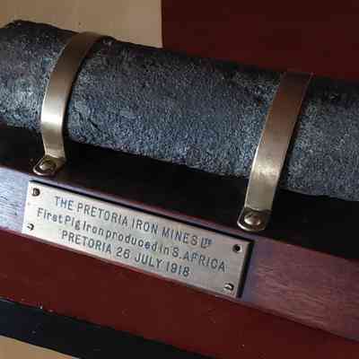 First Pig Iron ingot produced in South Africa -1918
