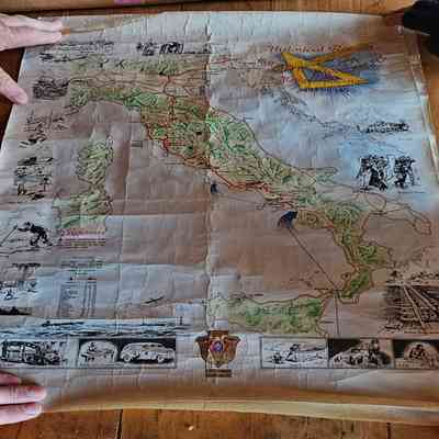 WW2 North Africa/Italy Survey Maps - 2 off.