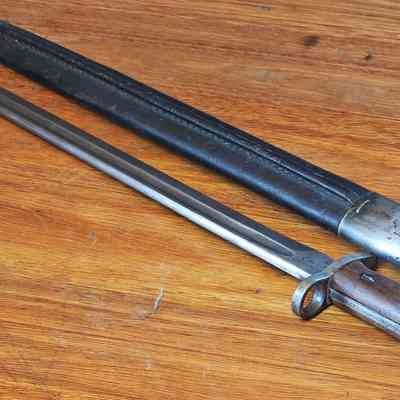 WW1&2 – British 1907 Pattern Bayonet & Scabbard (Sanderson & Mangrovite)