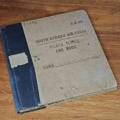 Selwyn Maurice Wright - Pilot at CFS - Log Book and death documents