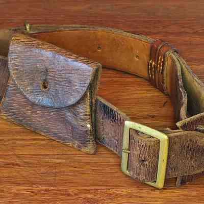 Bandolier with Ammo pouch - Worn by Boer War soldier - Circa 1900