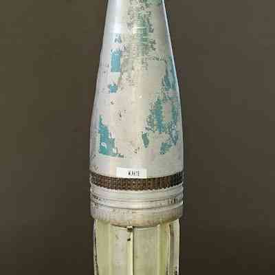 SADF 90MM C62 - F1 PRACTICE PROJECTILE. TOTAL WEIGHT 3,6KG