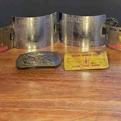 Mine shaft sinking team rank armbands.