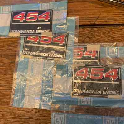 PN 1#10126790 Engine valve cover decals 1970