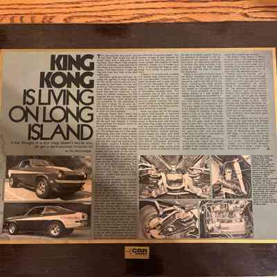 King Kong is Living on Long Island Car Craft plaque
