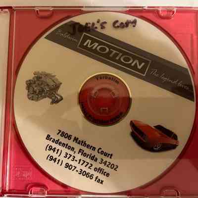 Sema Camaro promo video cd - Joel’s copy