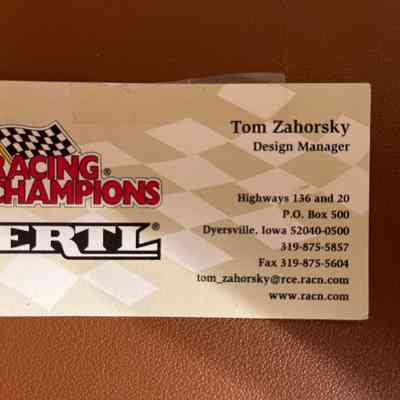 Tom Zahorsky Ertl business card