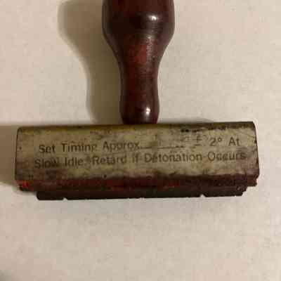 Timing Rubber Stamp