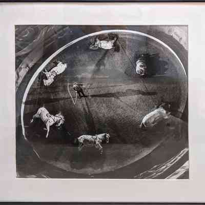 Circus Horses in the Ring, Cirque Medrano Paris