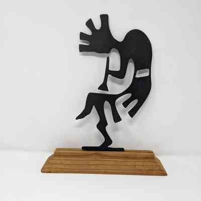 Flute Player with Brass Flute