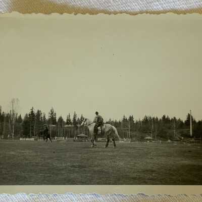 ‘Indian Stampede - Kispiox May 1949’