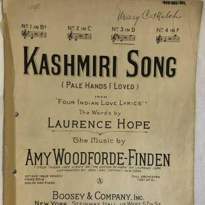 'Kashmiri Song' Sheet Music