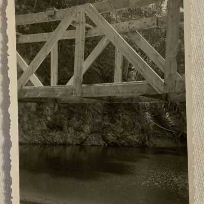 'Dam at Hydro Baker Creek Quesnel July 1947'