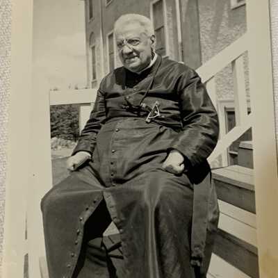 ‘Rev. Father Coccola O.M.I. Smithers 1942’