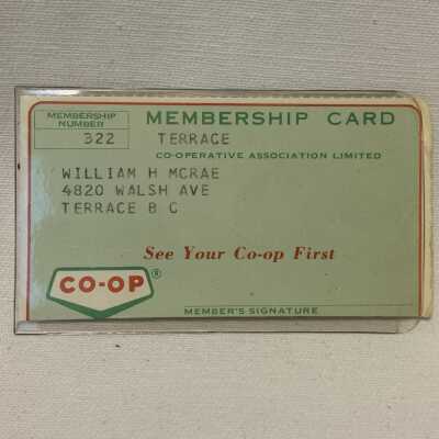 'William H McRae Co op Membership'