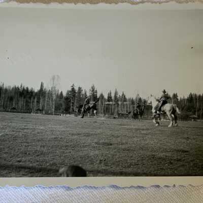 ‘Indian Stampede - Kispiox May 1949’