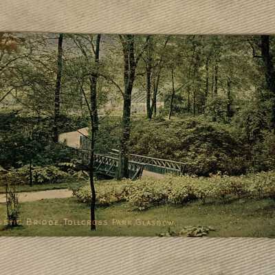 'Rustic Bridge, Tollcross Park, Glasgow' 1905