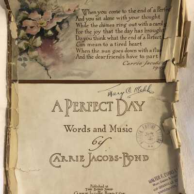 'A Perfect Day' Sheet Music
