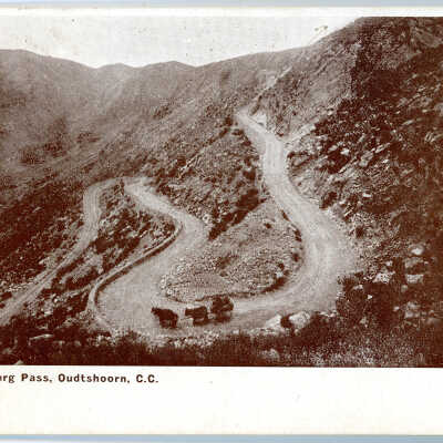 'Zwartberg Pass, Oudtshroon, C.C.' 1905