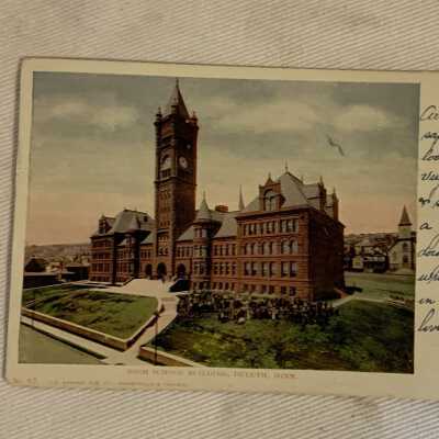 'High School Building, Duluth, Minn' 1905