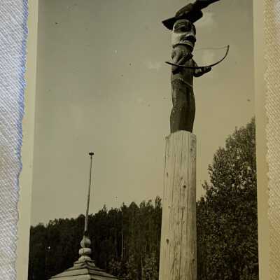 Standing Close to the C. Of E. Church, Kitwancool June 1944’