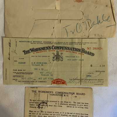 'Workmen's Compensation Board' Letter