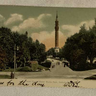 'Floral Clock Water Works Park, Detroit Mich'