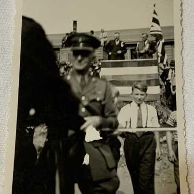 ‘Official opening of Prince Rupert Highway… Terrace Sept 1944’