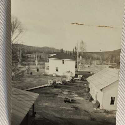 ‘Jeep Convoy from Terrace… at Hazelton on arrival, Easter - 1944’