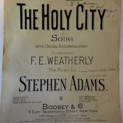 'The Holy City' Sheet Music