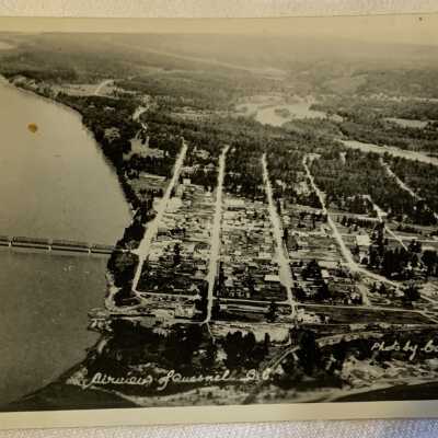 'Airview of Quesnel, B.C.' 1947