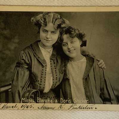 'Misses Blanche & Doris Srocker' 1905
