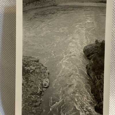 'Hagwilget Canyon from bridge July 1933'