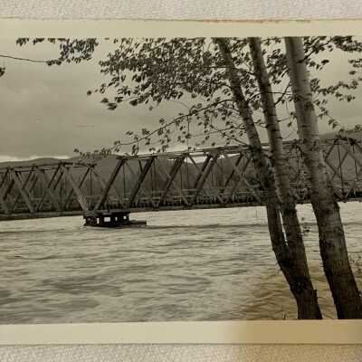 Bulkley River in spate, Smithers, Spring, 1942’