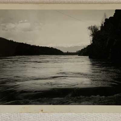 '... Four Mile Canyon on the Skeena River Hazelton - May 1943'